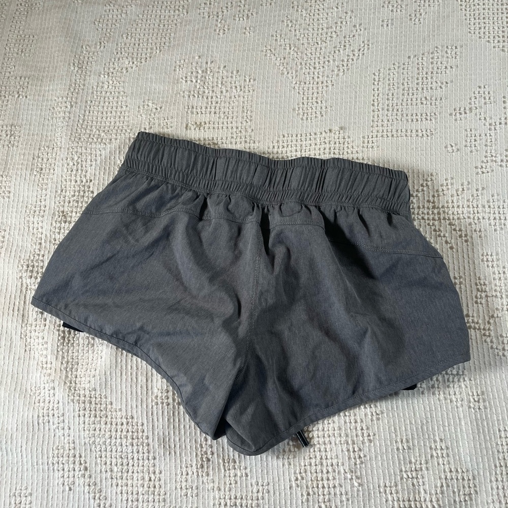 DKNY Charcoal Elastic Waist Athletic Drawstring Shorts - Picture 3 of 4
